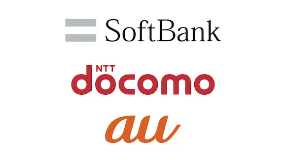 携帯電話会社ロゴ
